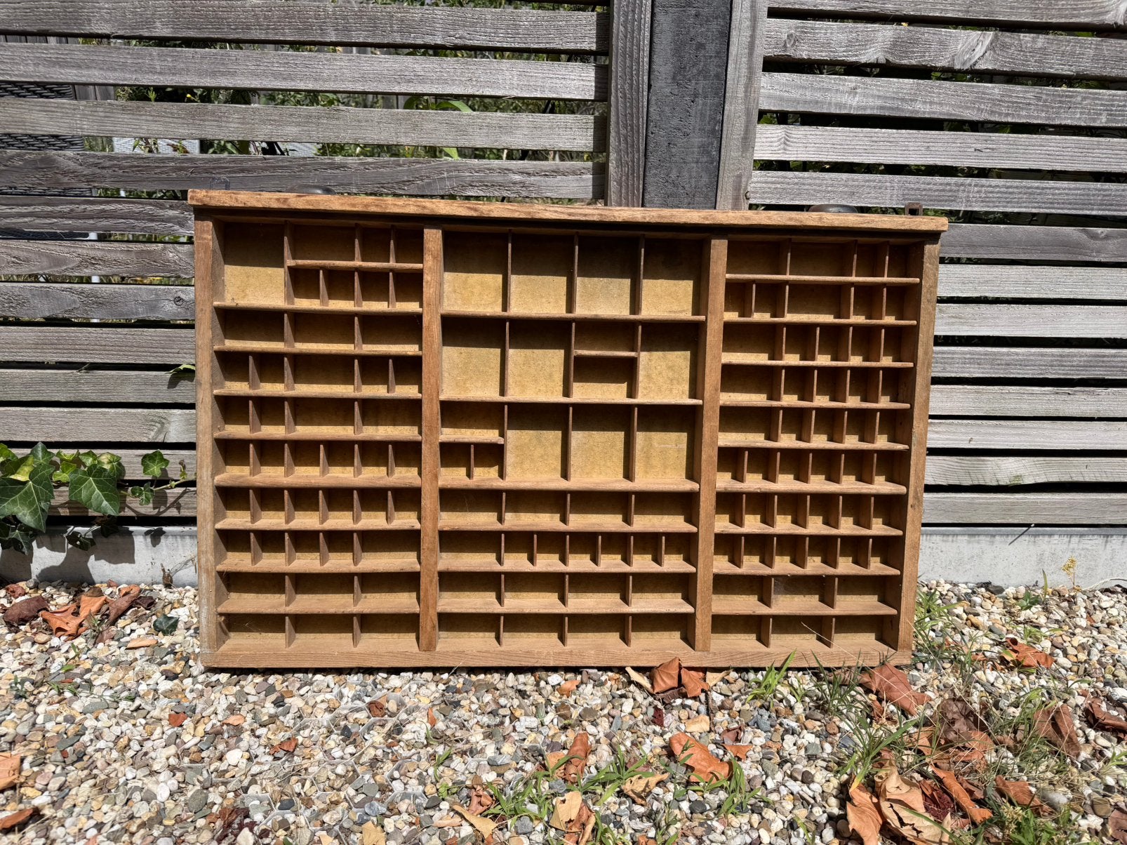 Oude letterbak, Ophalen, Gebruikt