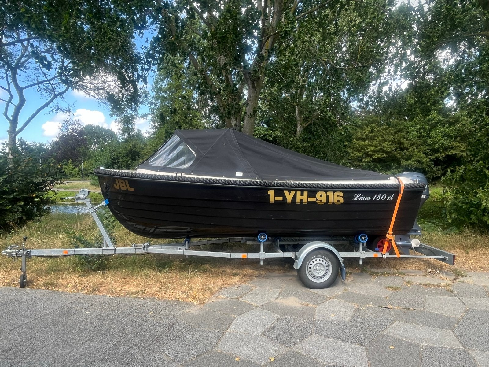 Ruilen tegen caravan dubbelasser tandemasser, Benzine, Overige merken, Afdekzeil, Buitenboordmotor