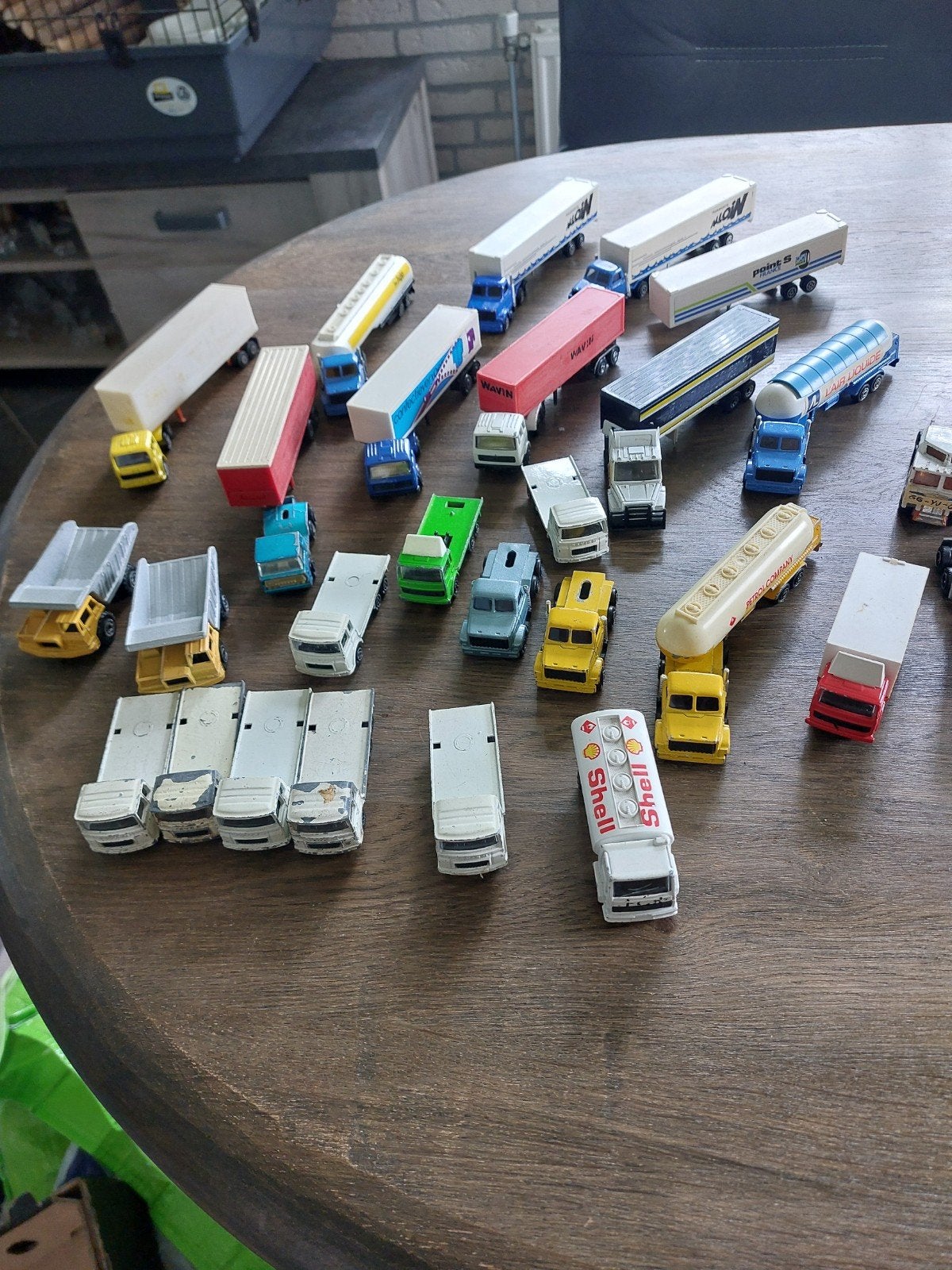 Grote verzameling miniatuur vrachtwagens, Ophalen of Verzenden, Gebruikt