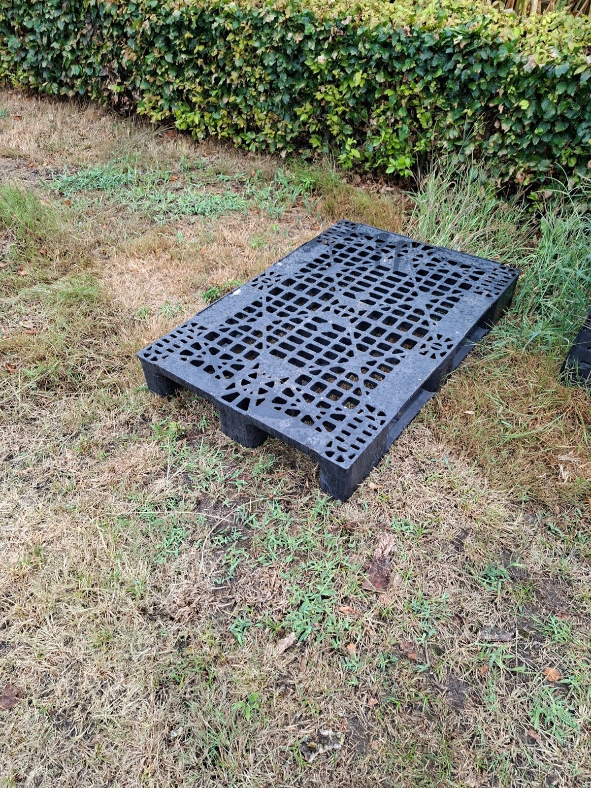 Zwarte kunststof pallets - Ideaal voor opslag en transport, Gebruikt, 100 cm of meer, 60 cm of meer, Overige typen