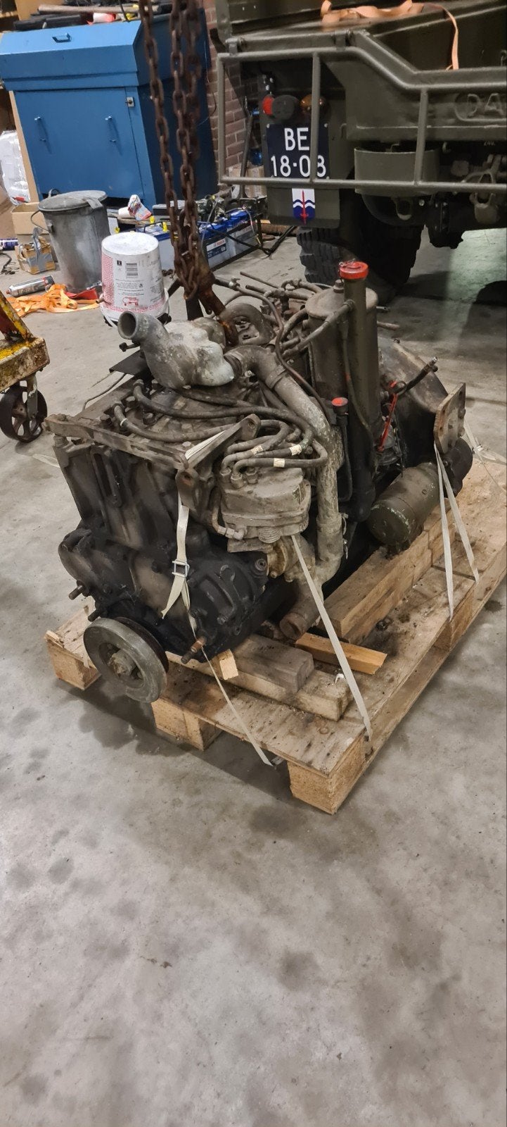 Motor Daf ya 126 compleet, Verzamelen, Ophalen, Landmacht, Nederland
