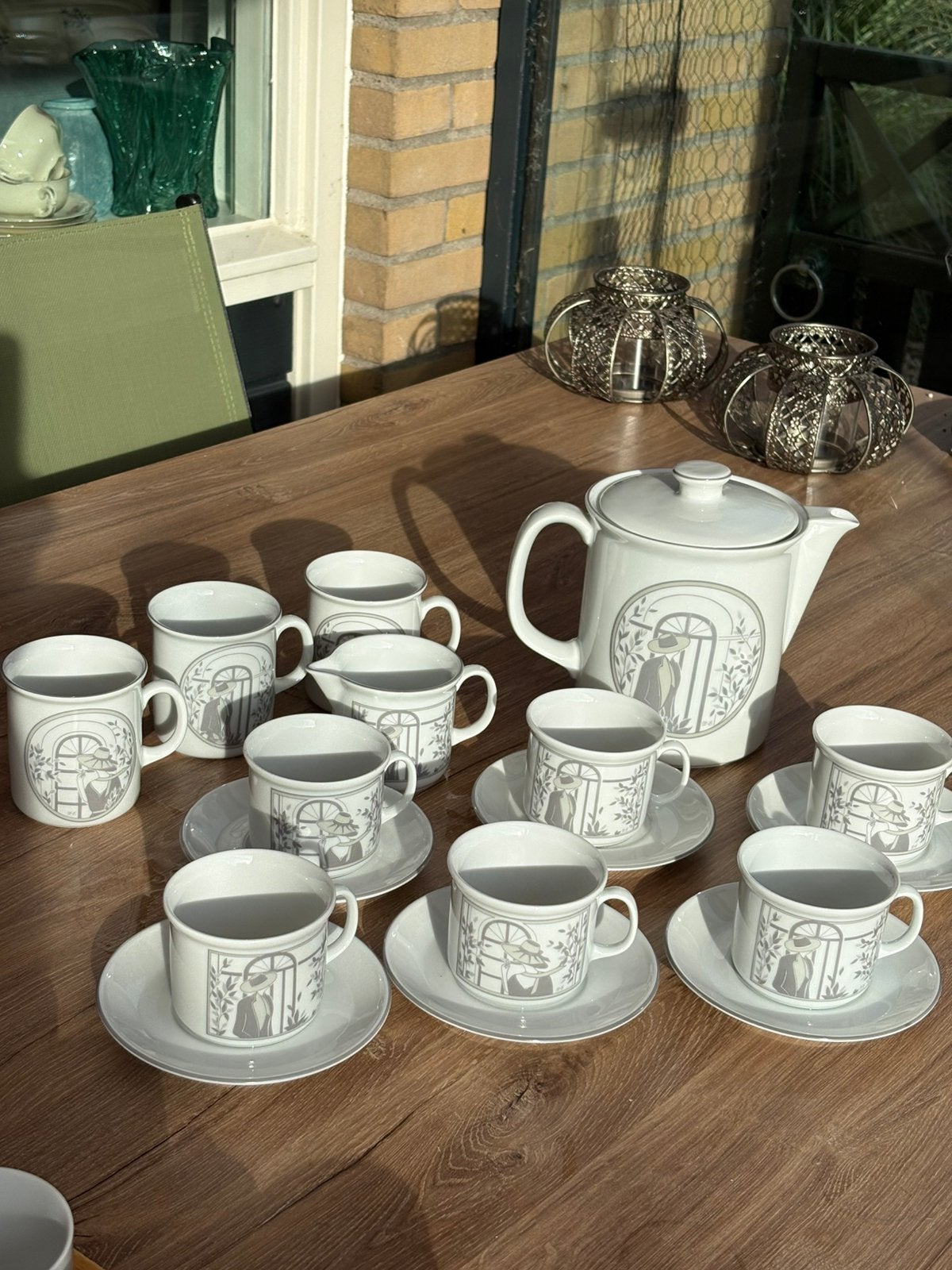 Vintage Kronester Bavaria Monaco servies 17-delig, Ophalen of Verzenden