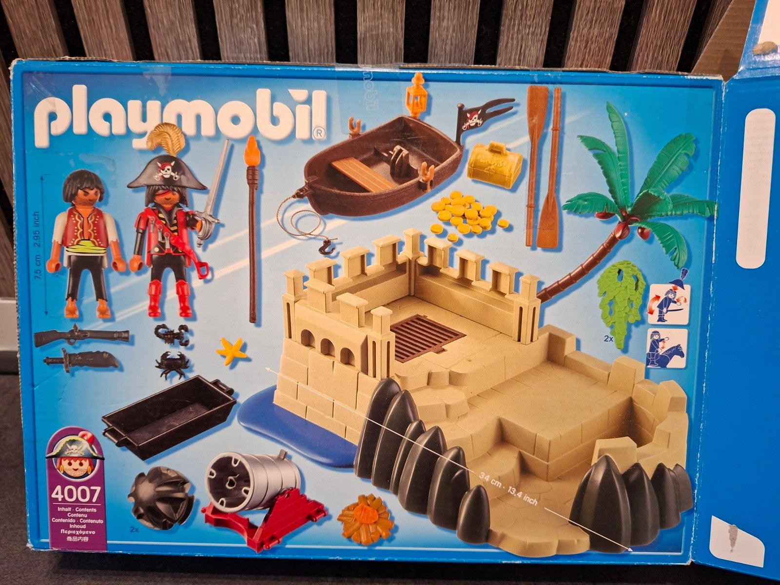 Playmobil Piraten Vesting 4007 & Pirateneiland 4139, Ophalen of Verzenden, Zo goed als nieuw