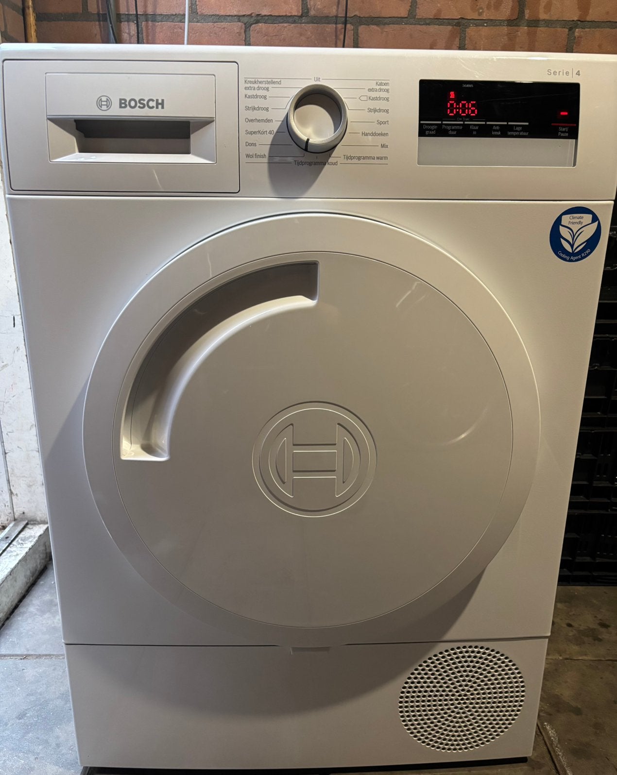Bosch Serie 4 WTR83V02NL/02 Warmtepompdroger, Ophalen, 8 tot 10 kg, Zo goed als nieuw, Voorlader