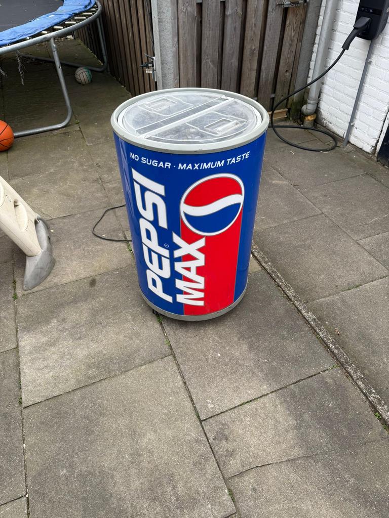 Pepsi Max koelkast blikvorm, Minder dan 45 cm, Minder dan 75 liter, Ophalen, 85 tot 120 cm