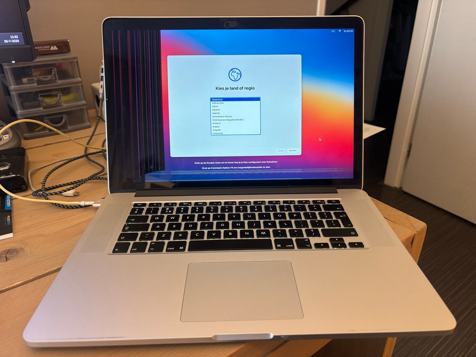 MacBook Pro A1398 met defect scherm, MacBook Pro, 2 tot 3 Ghz, 15 inch, Ophalen of Verzenden