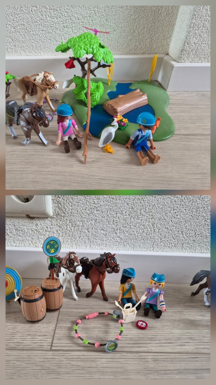 Playmobil 70330 en 70331 Paarden en Natuur Speelsets, Gebruikt, Complete set, Ophalen of Verzenden, Figuren