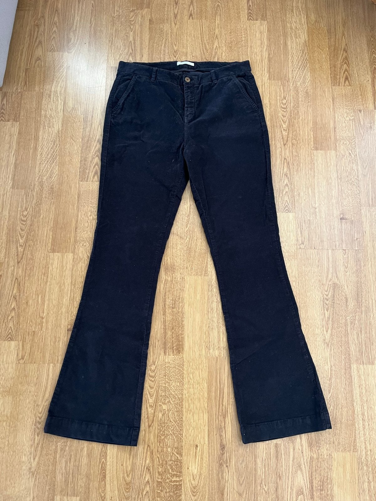 BY-BAR flared corduroy broek - Maat XL, Zwart, Maat 46/48 (XL) of groter, Ophalen of Verzenden, Zo goed als nieuw