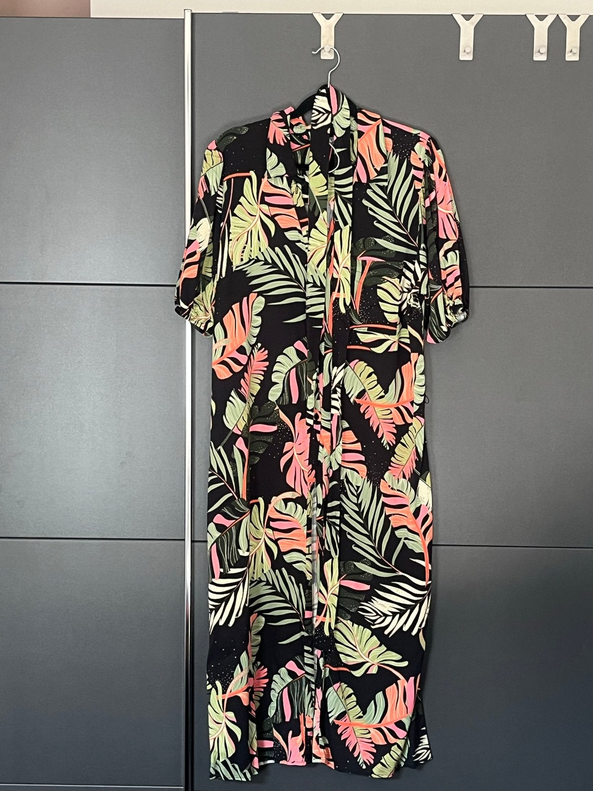 Geisha maxi jurk met tropische print - XL/42, Meerkleurig, Maat 42/44 (L), Nieuw, Ophalen of Verzenden