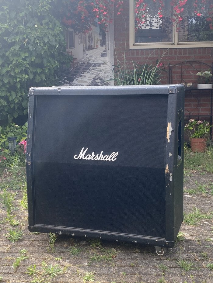 Marshall M412A Lead 4x12 300W RMS Gitaar Speakerkast, Ophalen, Gebruikt, Gitaar, 100 watt of meer