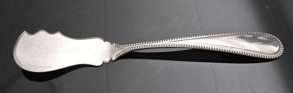 Antiek Zilver Botermes Parelrand Schoonhoven 1907, Antiek en Kunst, Ophalen of Verzenden, Zilver