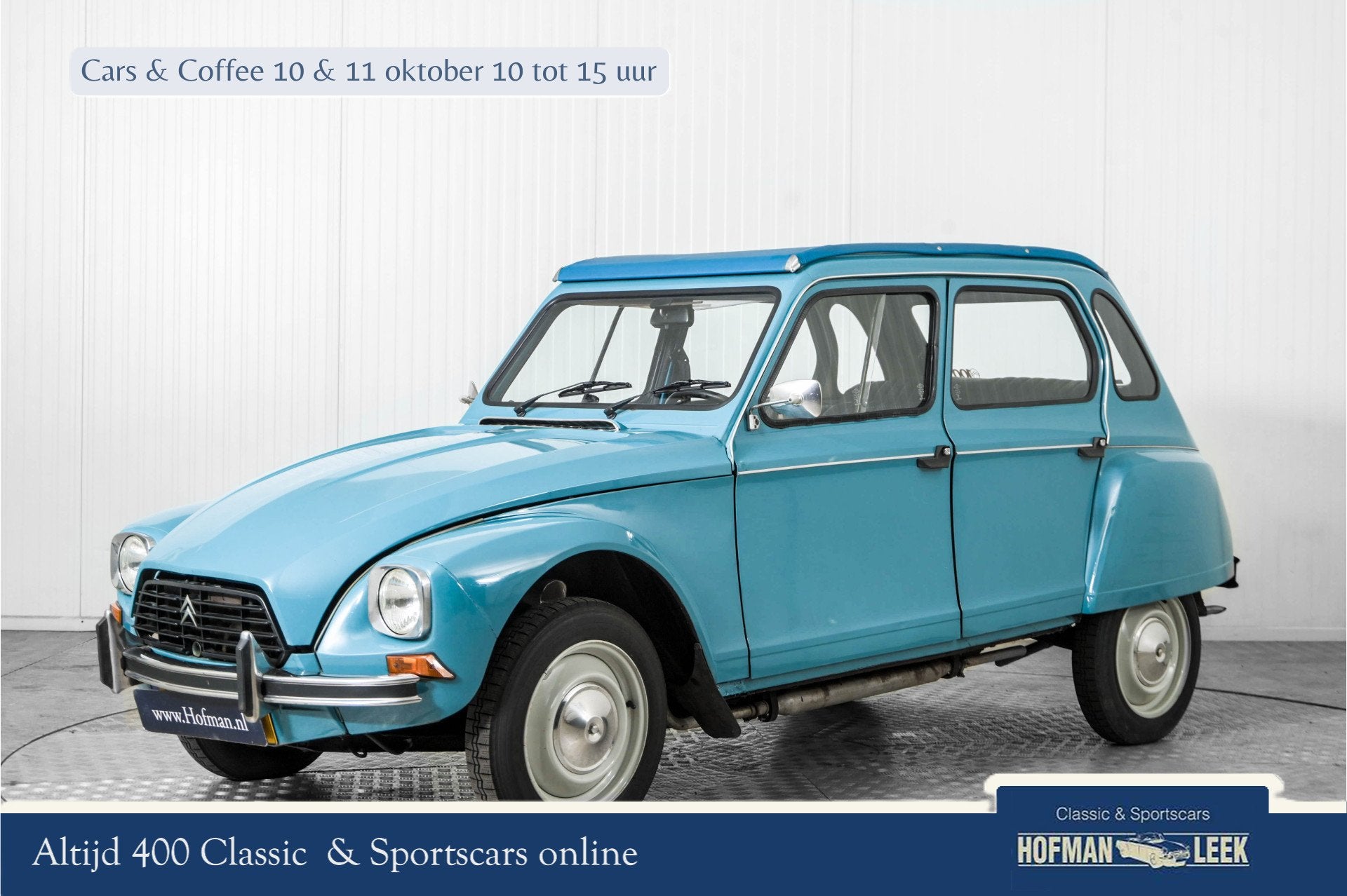 Citroën Dyane 6 Confort (bj 1981), Auto's, Voorwielaandrijving, Blauw, 35 pk, Origineel Nederlands