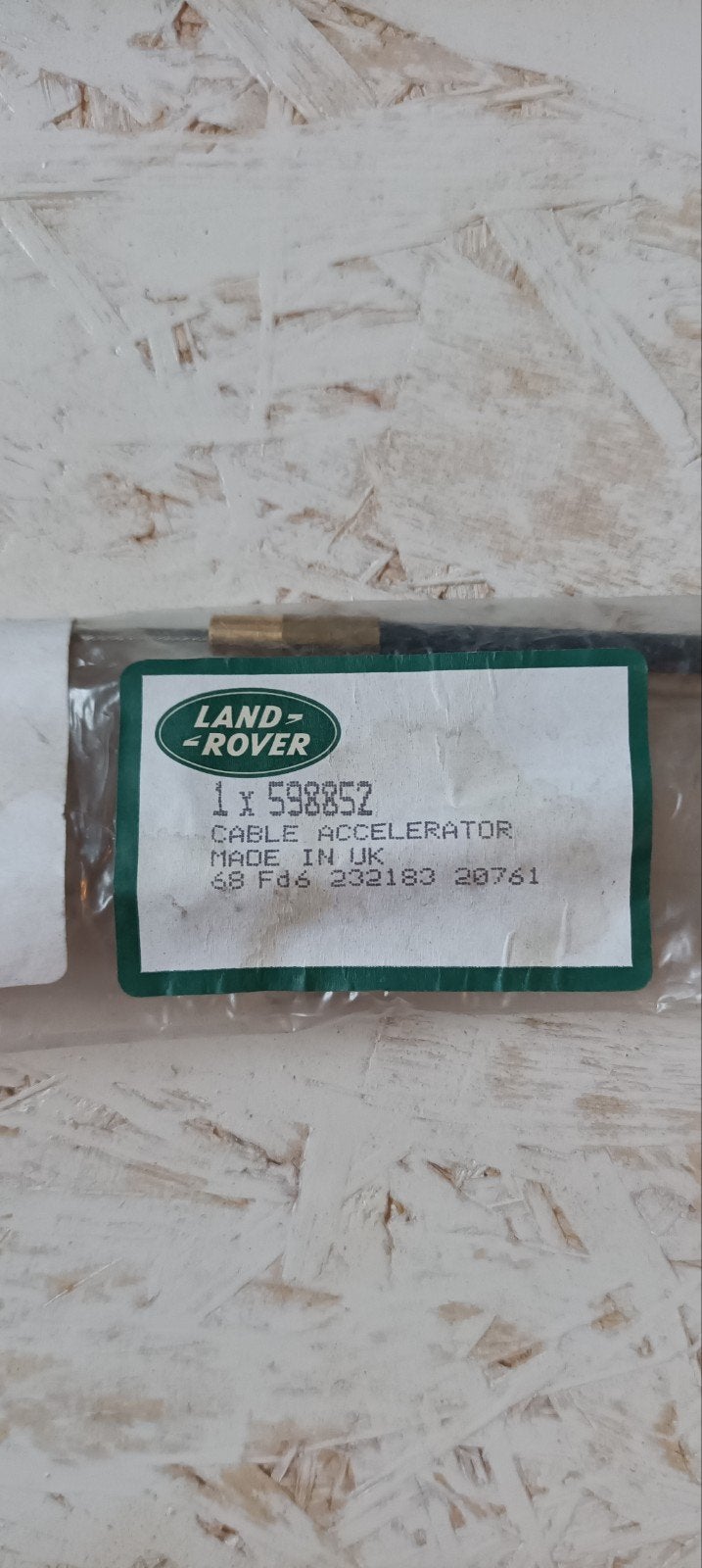 Gaskabel Land Rover Series 3 598852 NOS, Ophalen, Nieuw
