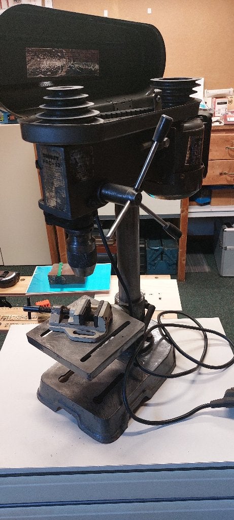 Tafelboormachine, Ophalen, Gebruikt