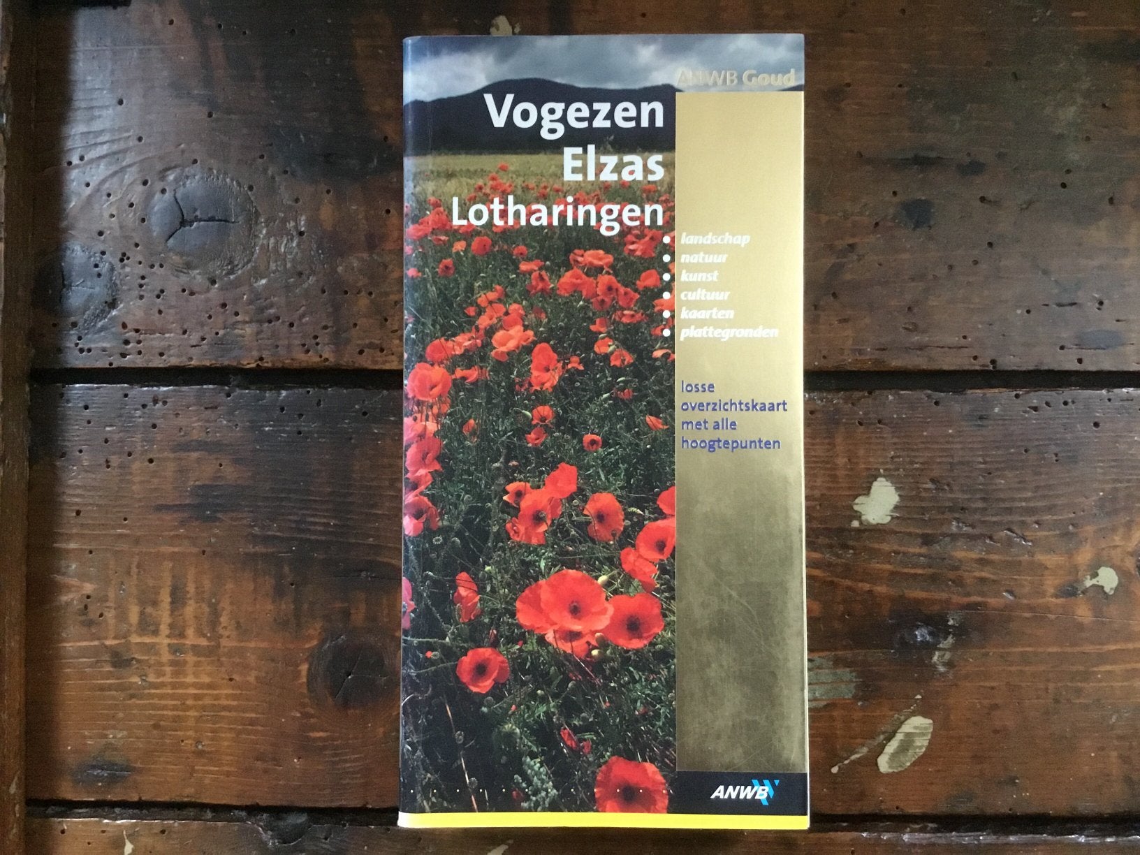 ANWB goud: Vogezen, Elzas + kaart., Ophalen of Verzenden, Zo goed als nieuw, Reisgids of -boek, ANWB