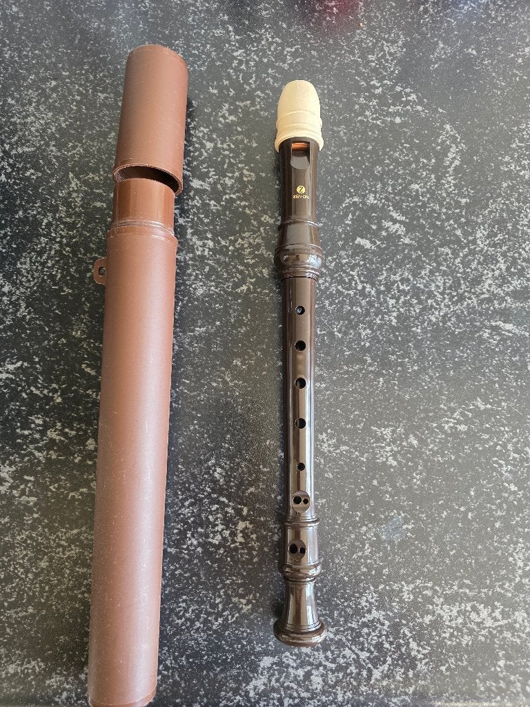 Blokfluit met handige koker, Muziek en Instrumenten, Ophalen of Verzenden, Zo goed als nieuw, Overige typen, Kunststof