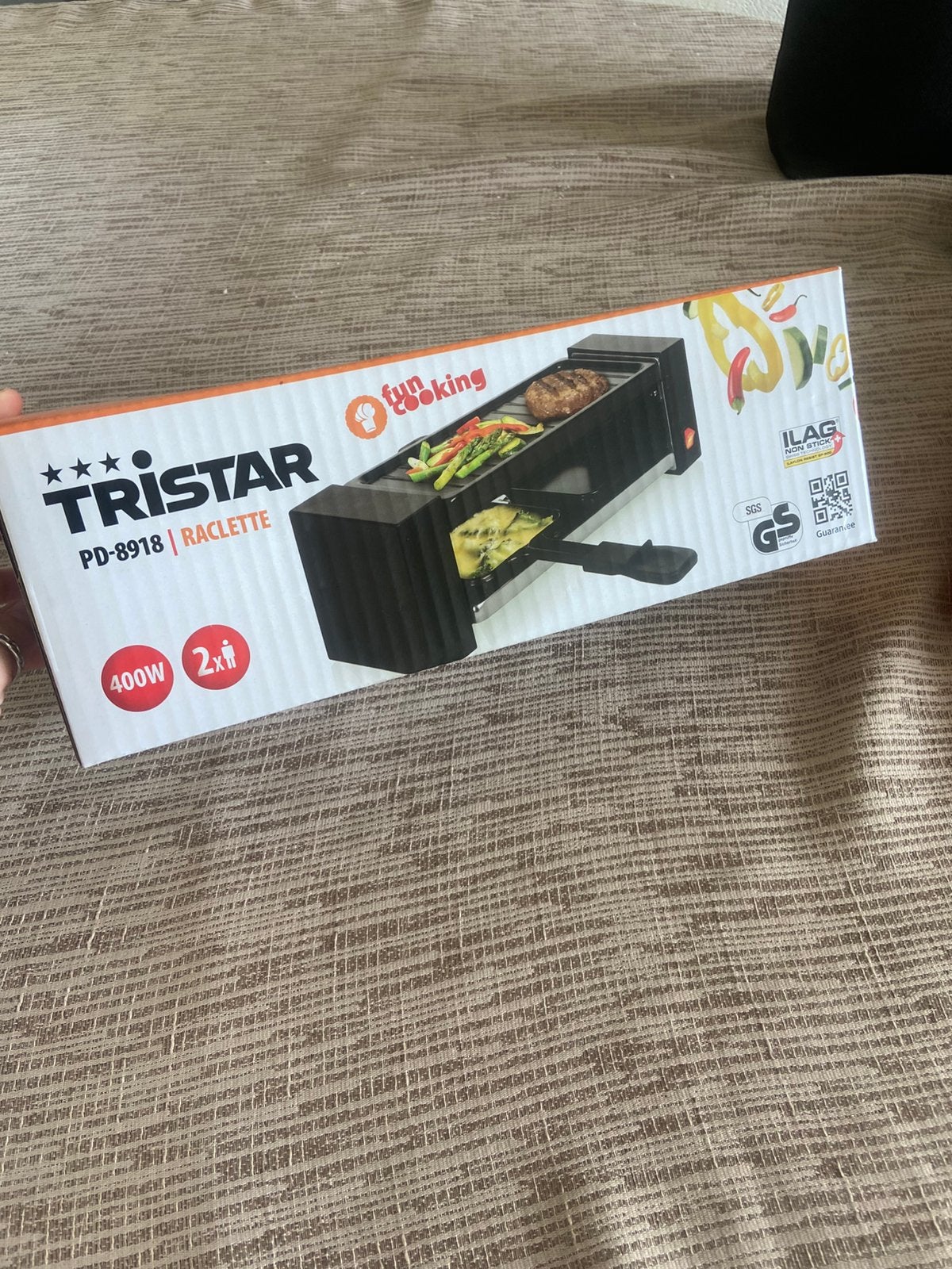 Tristar raclette 2 personen, Ophalen, Nieuw, Tafelgrill