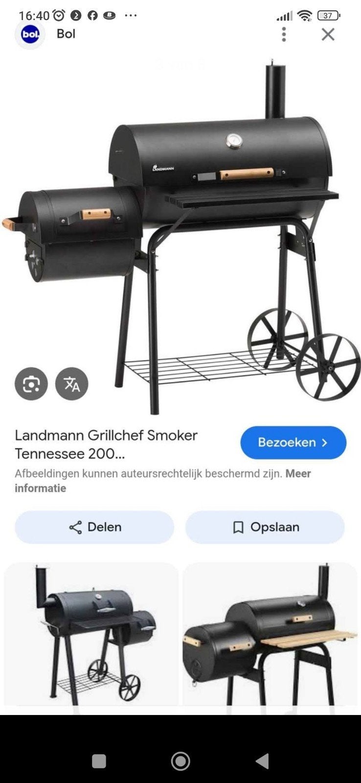 Landmann Grillchef Smoker Tennessee 200 barbecue, Ophalen, Nieuw, Landmann