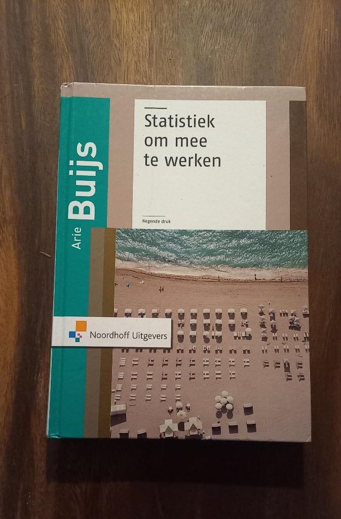statistiek om mee te werken, Ophalen of Verzenden, Beta, Zo goed als nieuw, HBO