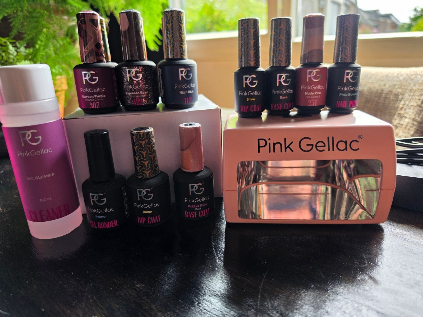 pinkgellac set bijna nieuw, Ophalen of Verzenden, Zo goed als nieuw, Handen en Nagels