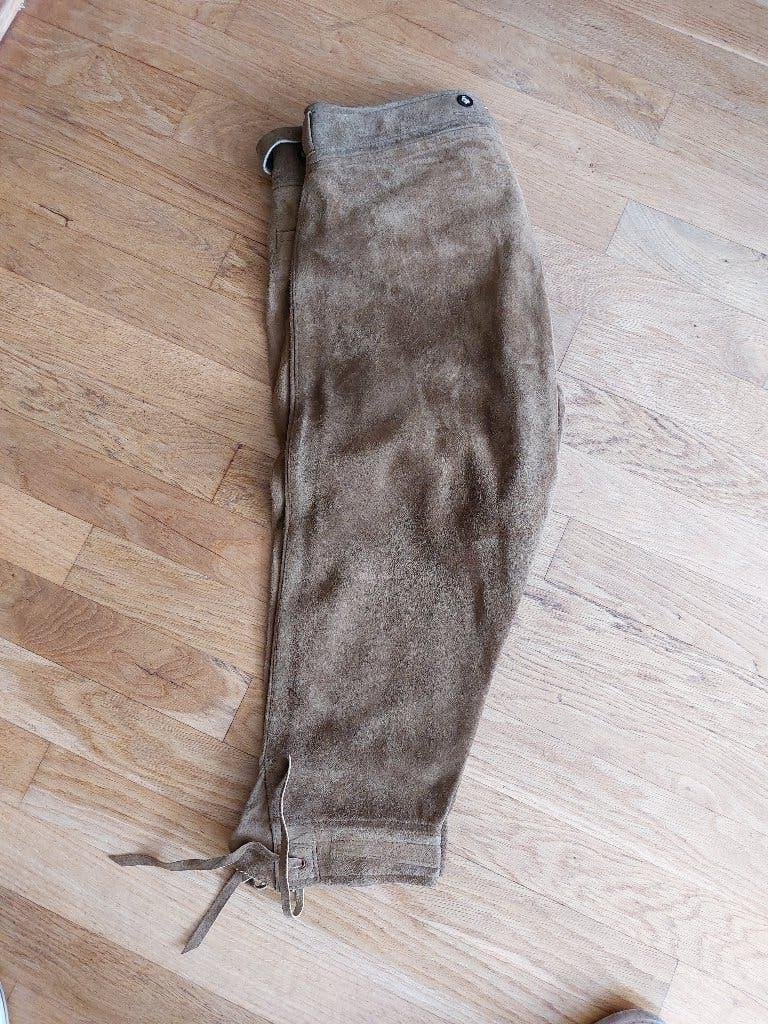 Lederhose Knickerbocker leer  jacht, Ophalen of Verzenden, Zo goed als nieuw, Bovenkleding