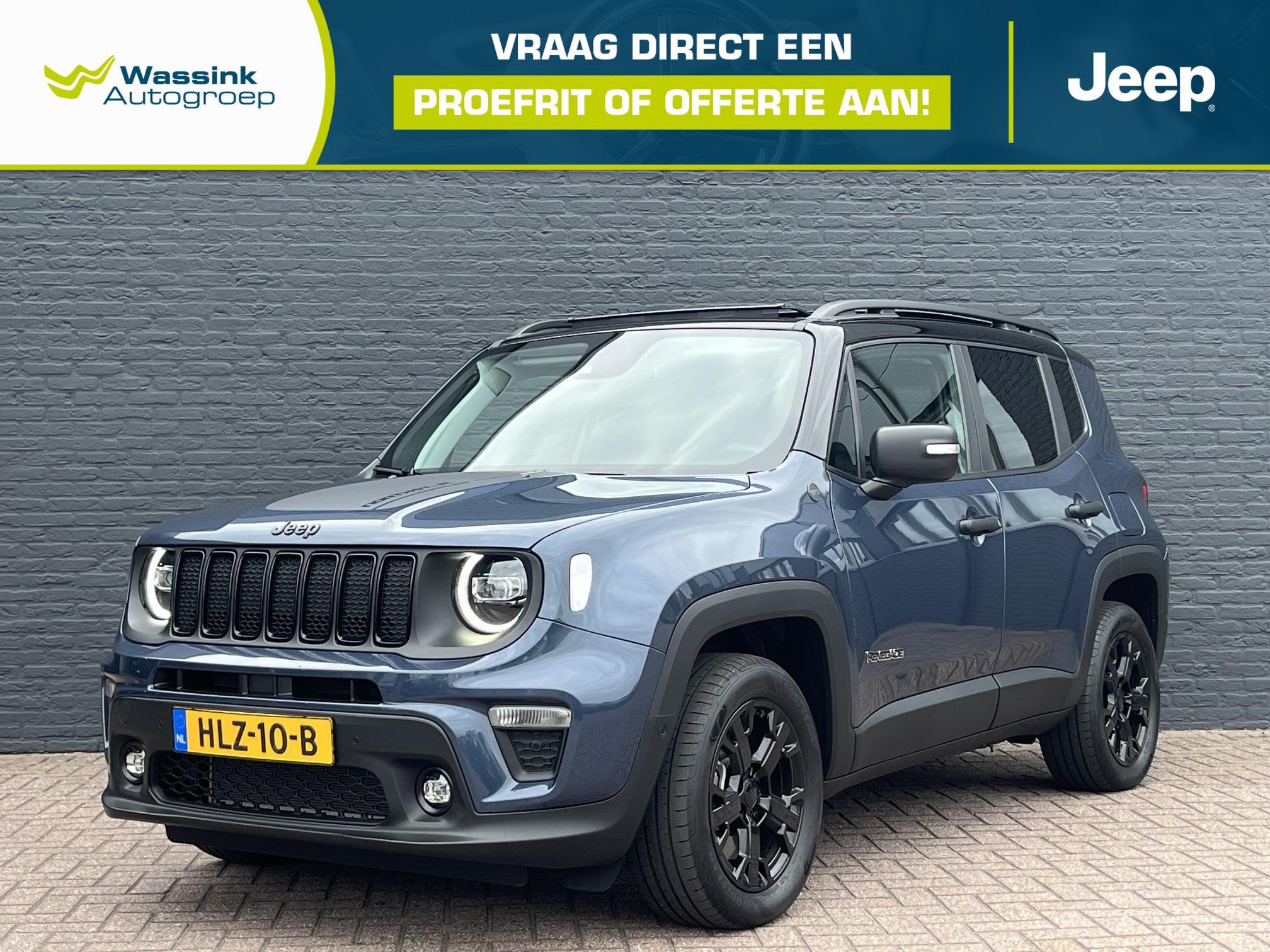 Jeep Renegade 4xe 240pk PHEV 4WD Automaat North Star | Winte, Auto's, Automaat, Stof, Gebruikt, 4 cilinders