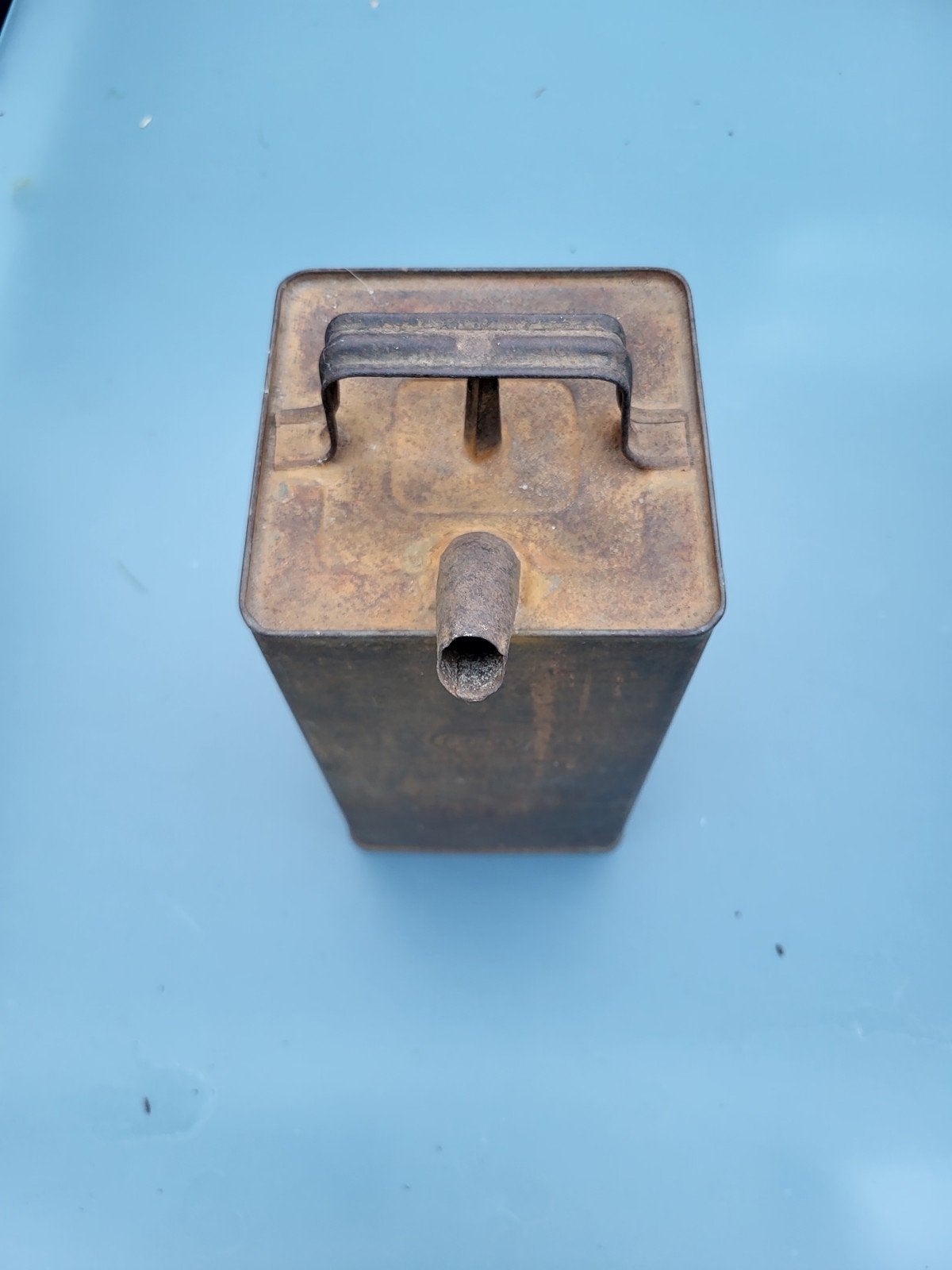 Oude Esso oliekan uit 1939 - Vintage benzineblik, Ophalen of Verzenden