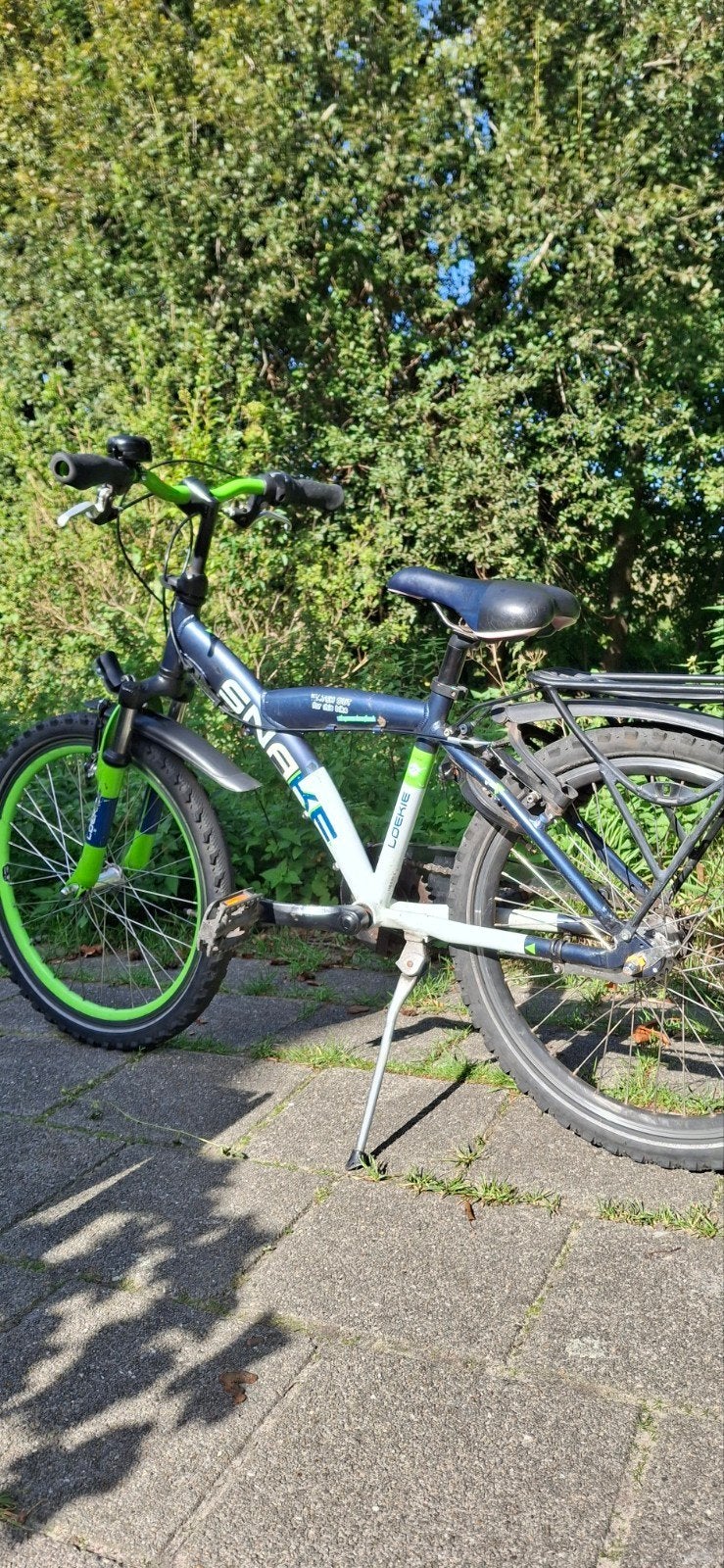 Loeki Snake jongensfiets, Ophalen, Terugtraprem, 22 inch, Gebruikt