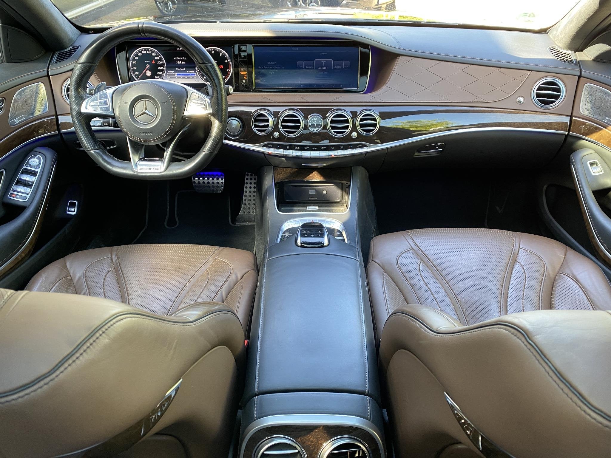 Mercedes-Benz S-klasse 500 Lang Prestige Plus AMG / Burmeist, Auto's, Mercedes-Benz, Adaptive Cruise Control, Achterwielaandrijving