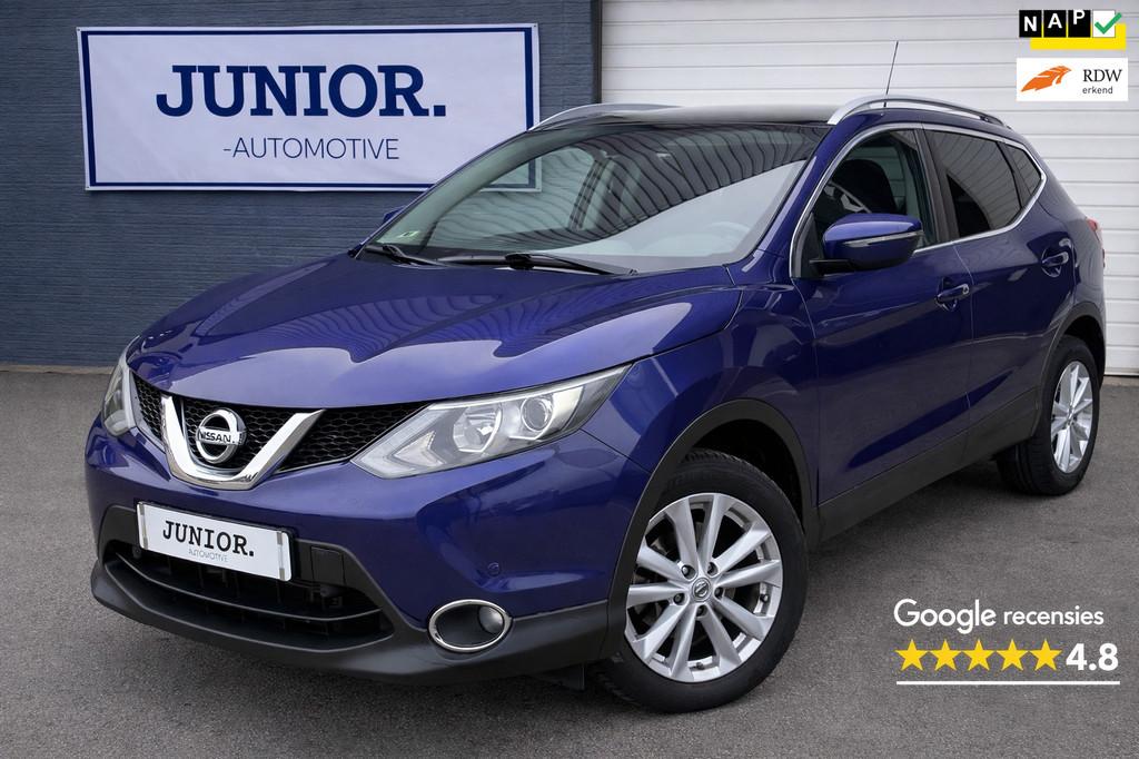 Nissan Qashqai 1.2 Connect Edition PANO/CRUISE/CAMERA/CLIMA/, Voorwielaandrijving, Euro 5, Stof, Gebruikt