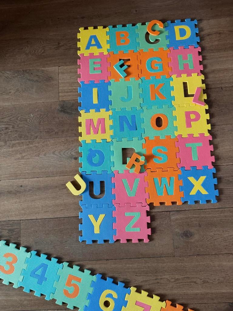 Educatieve foam puzzelmat, Ophalen, Gebruikt, Puzzelen