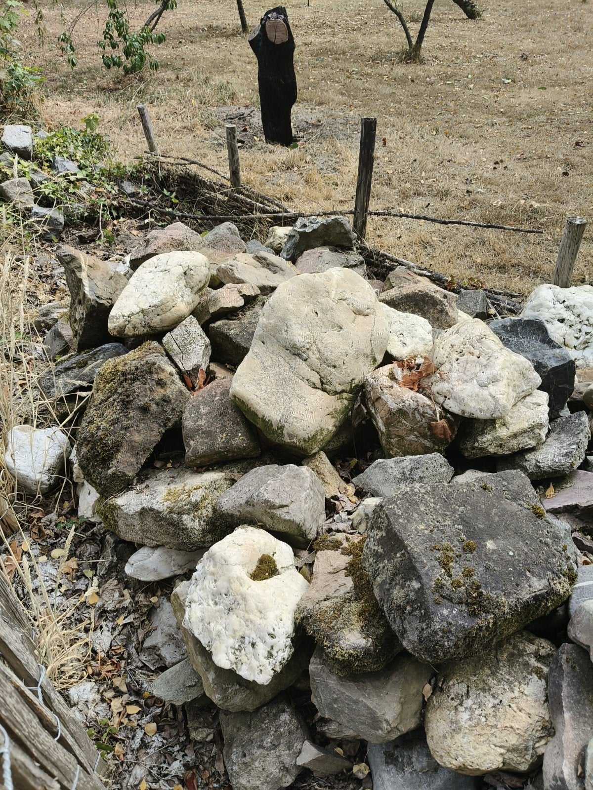 Grote meerkleurige vijverstenen - gratis af te halen, Tuin en Terras, Ophalen of Verzenden, Gebruikt