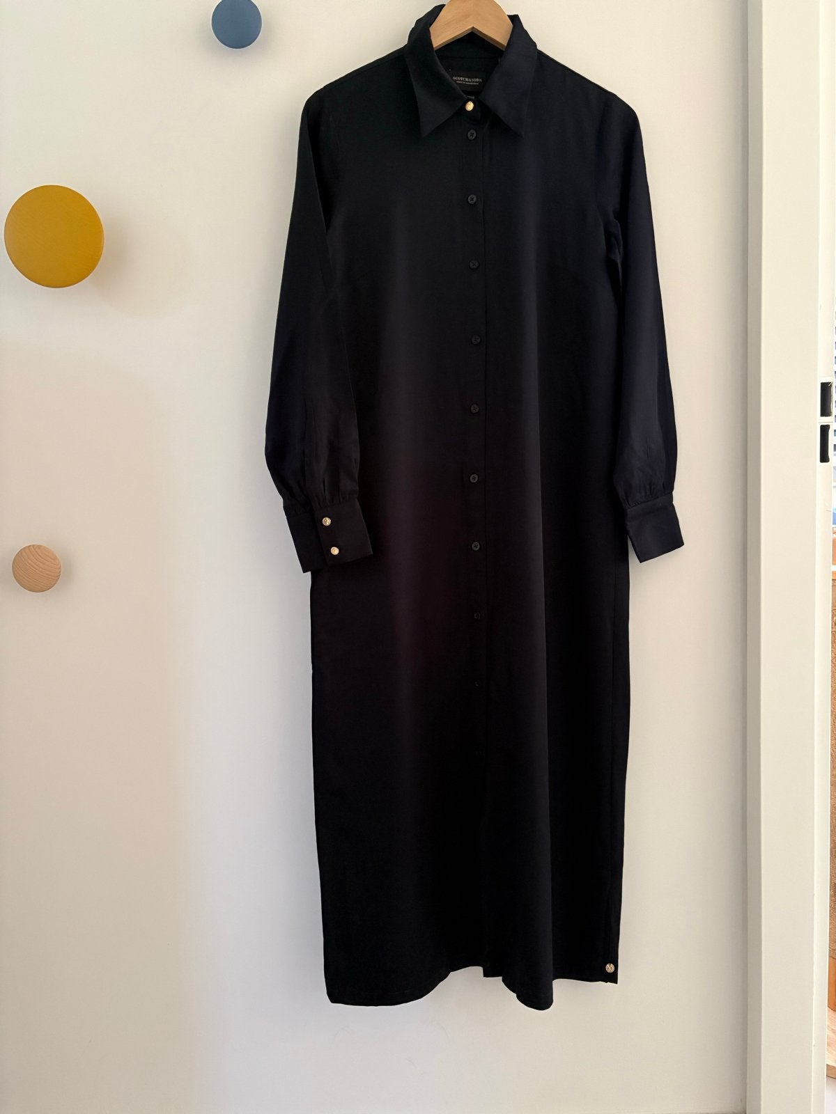 Scotch & Soda donkerblauwe Blousejurk Maat S, Kleding | Dames, Zwart, Ophalen of Verzenden, Zo goed als nieuw, Maat 36 (S)