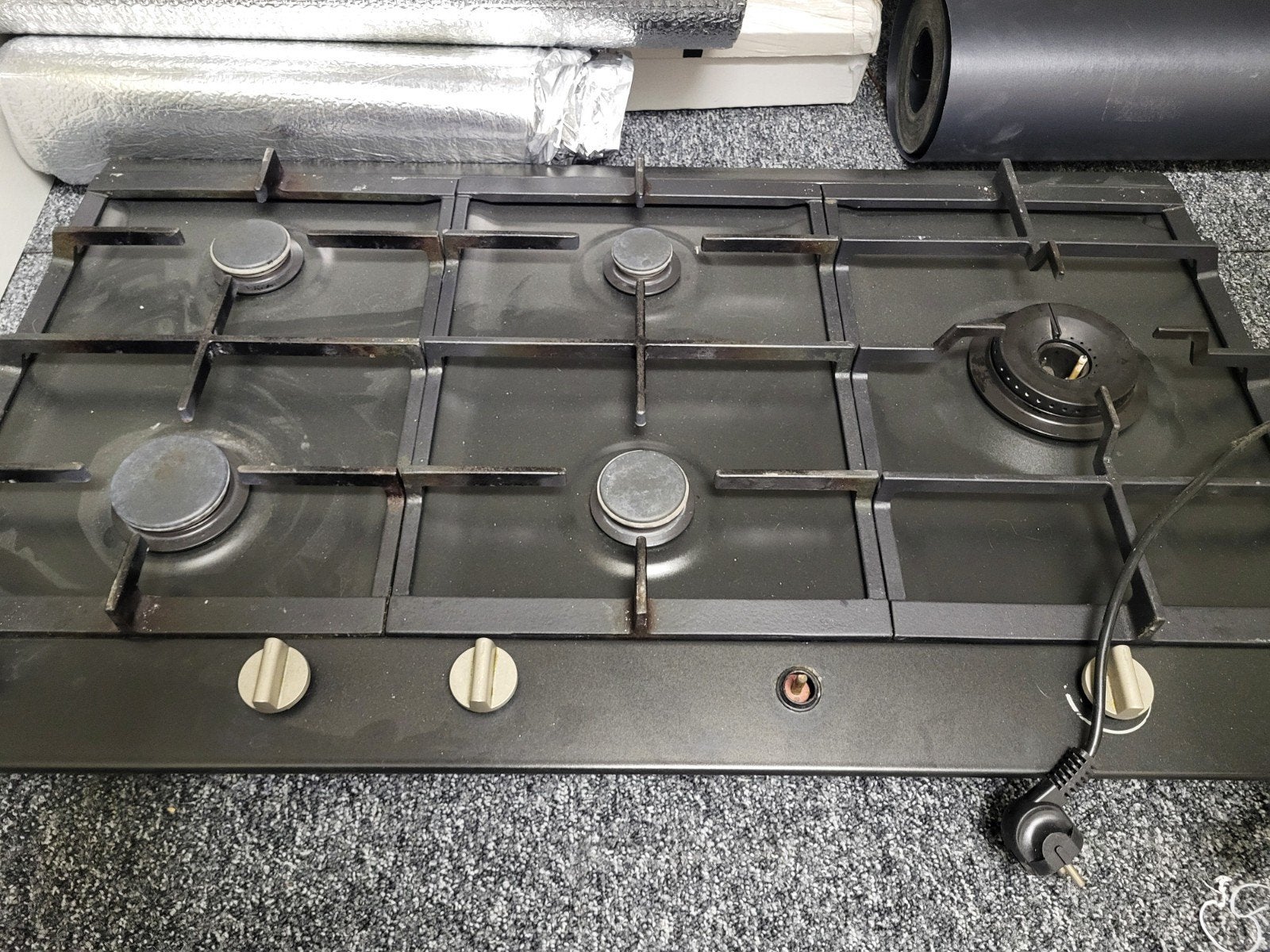 pelgrim 5 pits gasstel met ontsteking, Ophalen, Inbouw, Gas, 5 kookzones of meer