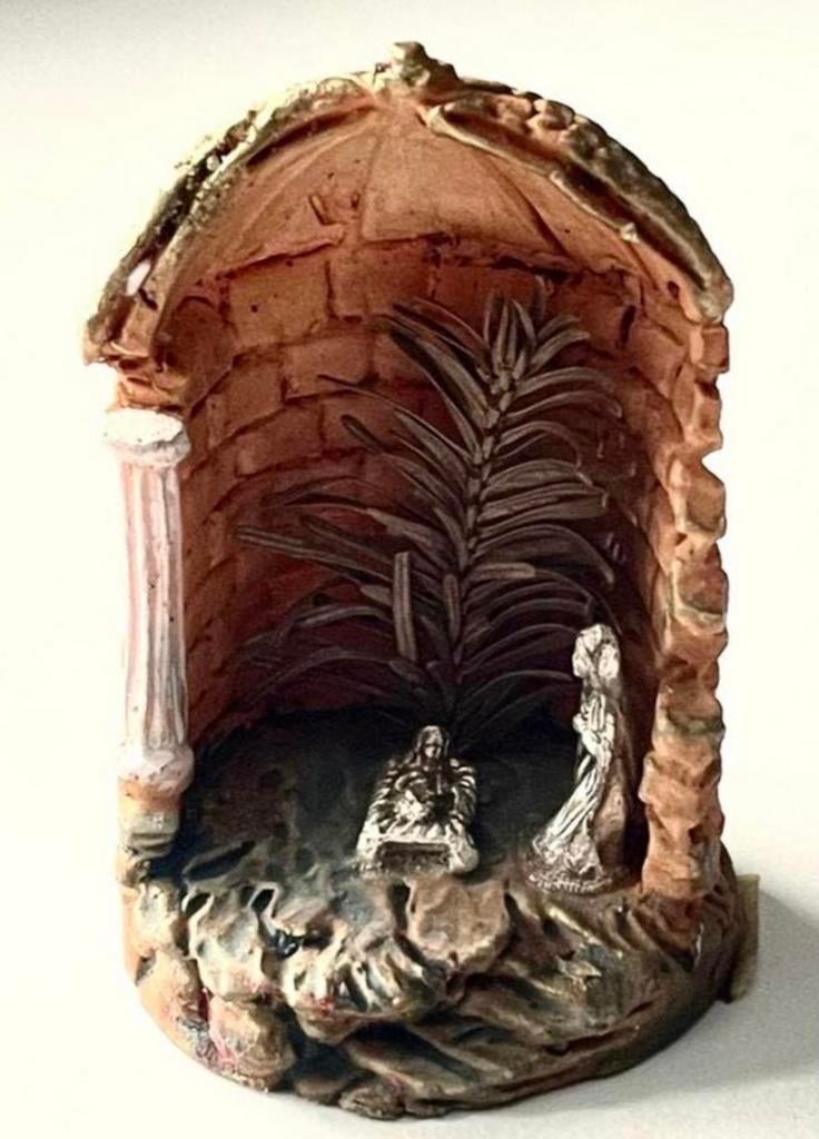 Miniatuur Kerststal - Handgemaakt en Uniek, Ophalen of Verzenden, Zo goed als nieuw