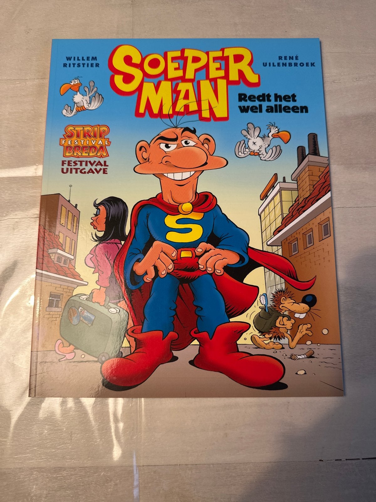 Soeperman Redt het wel alleen - Strip Festival Breda, Eén stripboek, Ophalen of Verzenden, Zo goed als nieuw