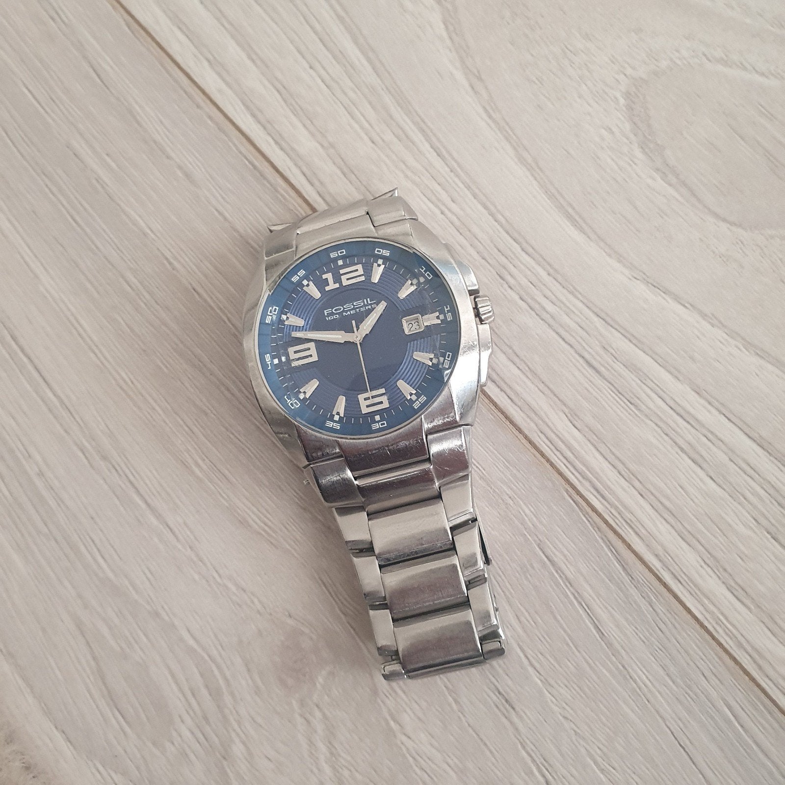 Fossil Horloges, Sieraden, Tassen en Uiterlijk, Horloges | Heren, Ophalen of Verzenden, Zo goed als nieuw, Leer, Overige merken