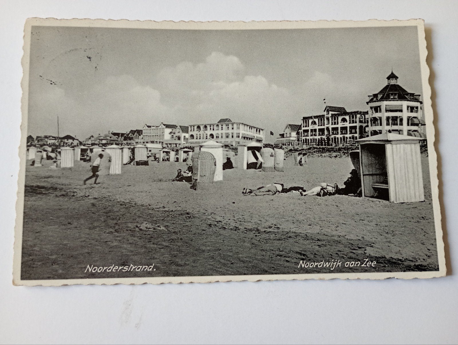 Noordwijk aan Zee Noorderstrand, Ophalen of Verzenden, 1940 tot 1960, Gelopen, Zuid-Holland