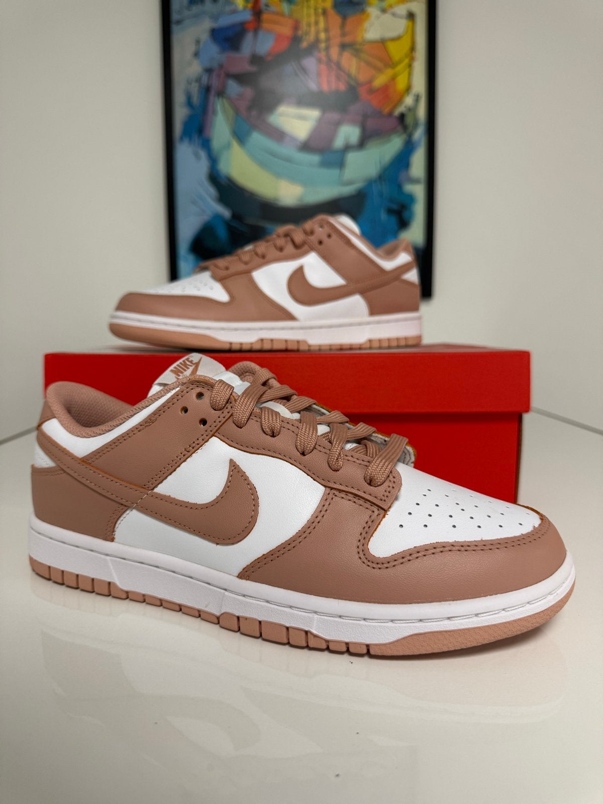 Nike Dunk Low Rose Whisper (W), Verzenden, Roze, Sneakers of Gympen, Zo goed als nieuw