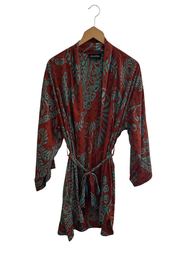 Sissel Edelbo vest One Size, Kleding | Dames, Jurken, Zo goed als nieuw, Maat 38/40 (M), Blauw, Onder de knie, Verzenden