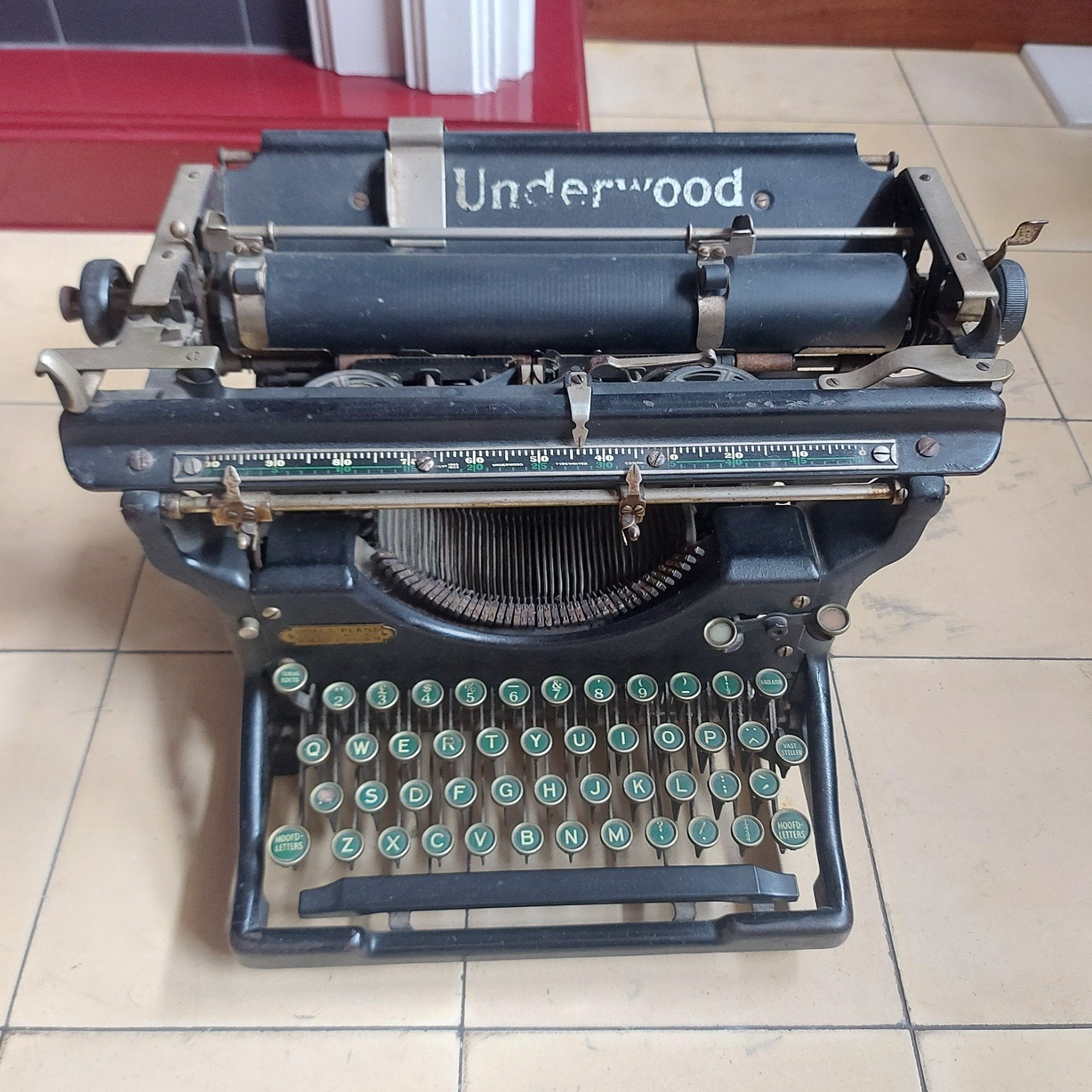 Mooie Vintage Typemachine – Underwood Standard Model, Ophalen, Gebruikt
