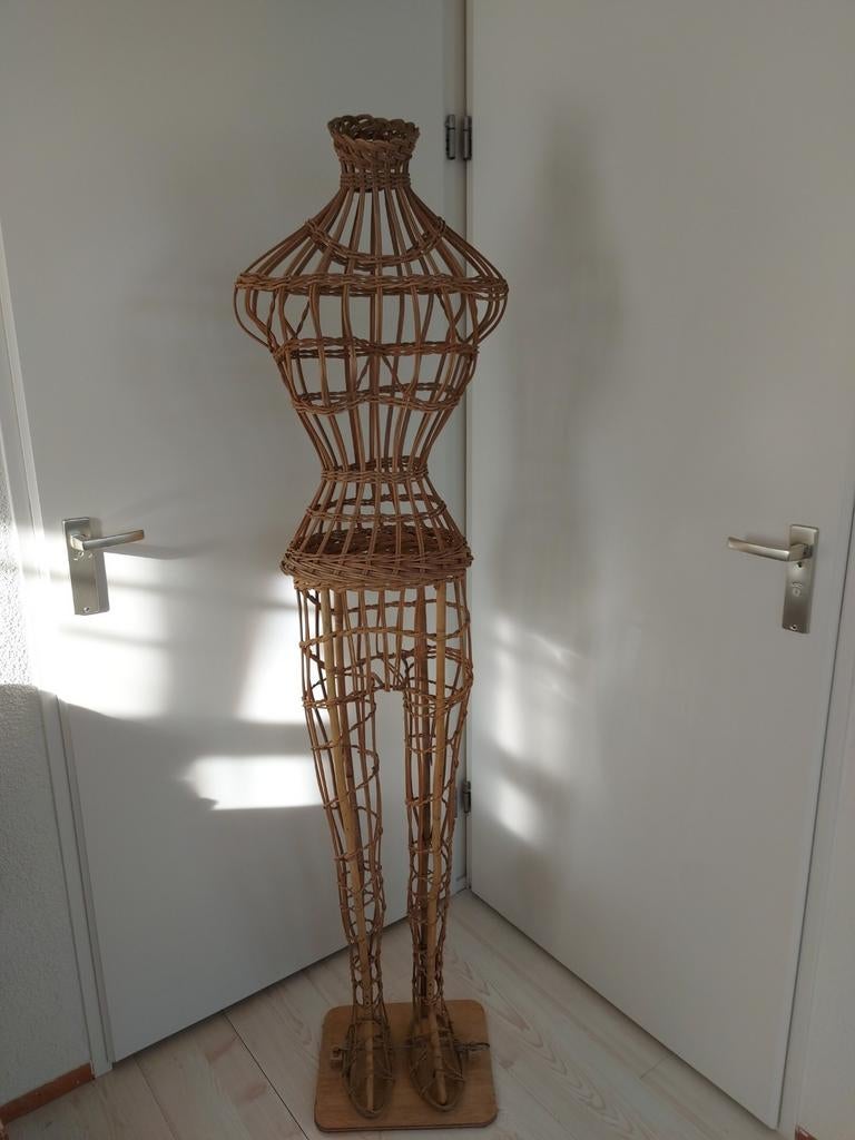 Vintage winkel display mannequin paspop, Antiek en Kunst, Ophalen