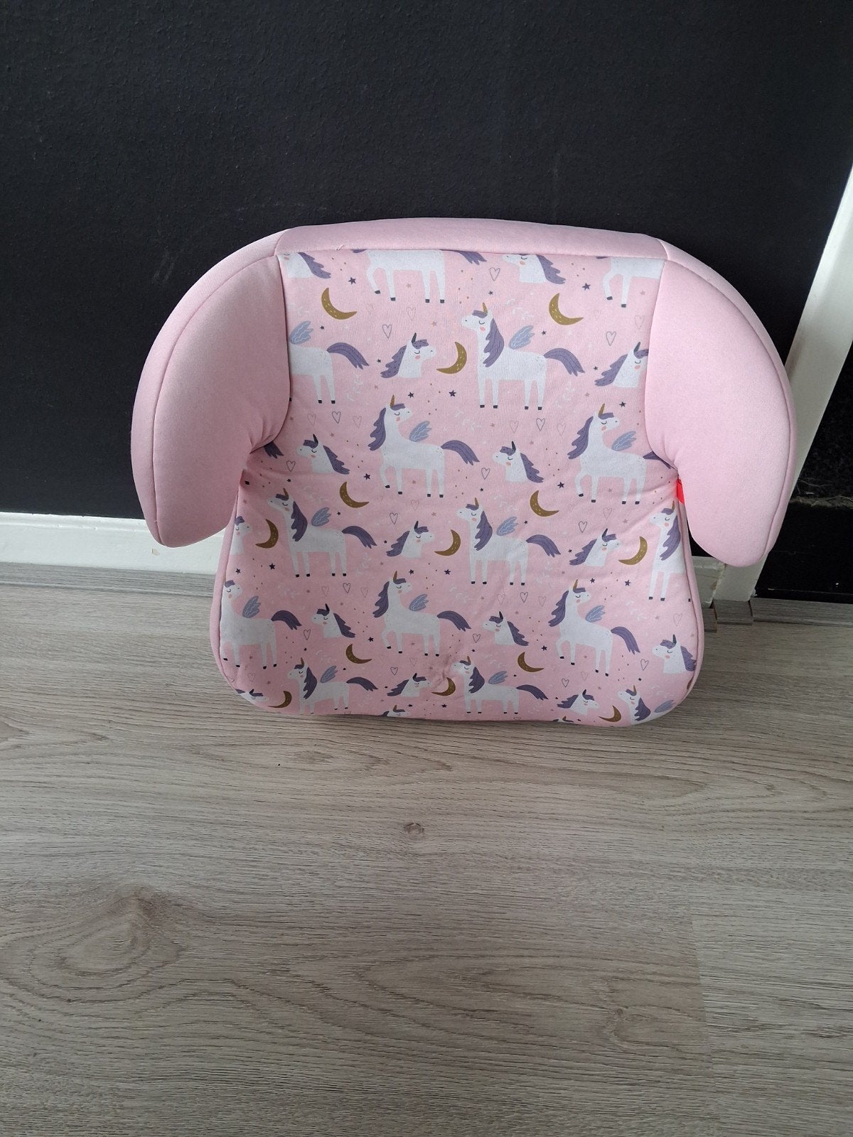 Roze kinderzitje met eenhoornprint, Kinderen en Baby's, 15 t/m 36 kg, Zijbescherming, Ophalen, Overige merken