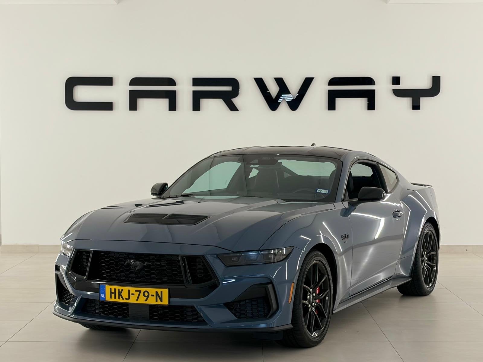 Ford Mustang 5.0 V8 GT (bj 2024, automaat), 1730 kg, Achterwielaandrijving, Gebruikt, Leder en Stof