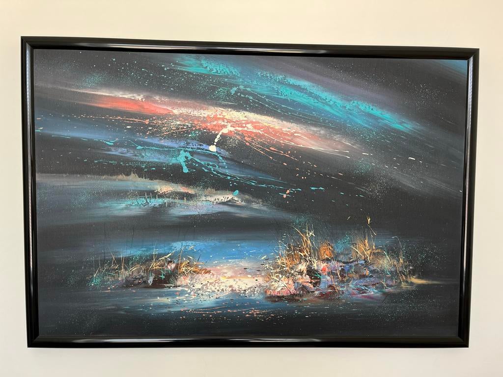 Abstract Schilderij van Wilfred Lang, Ophalen