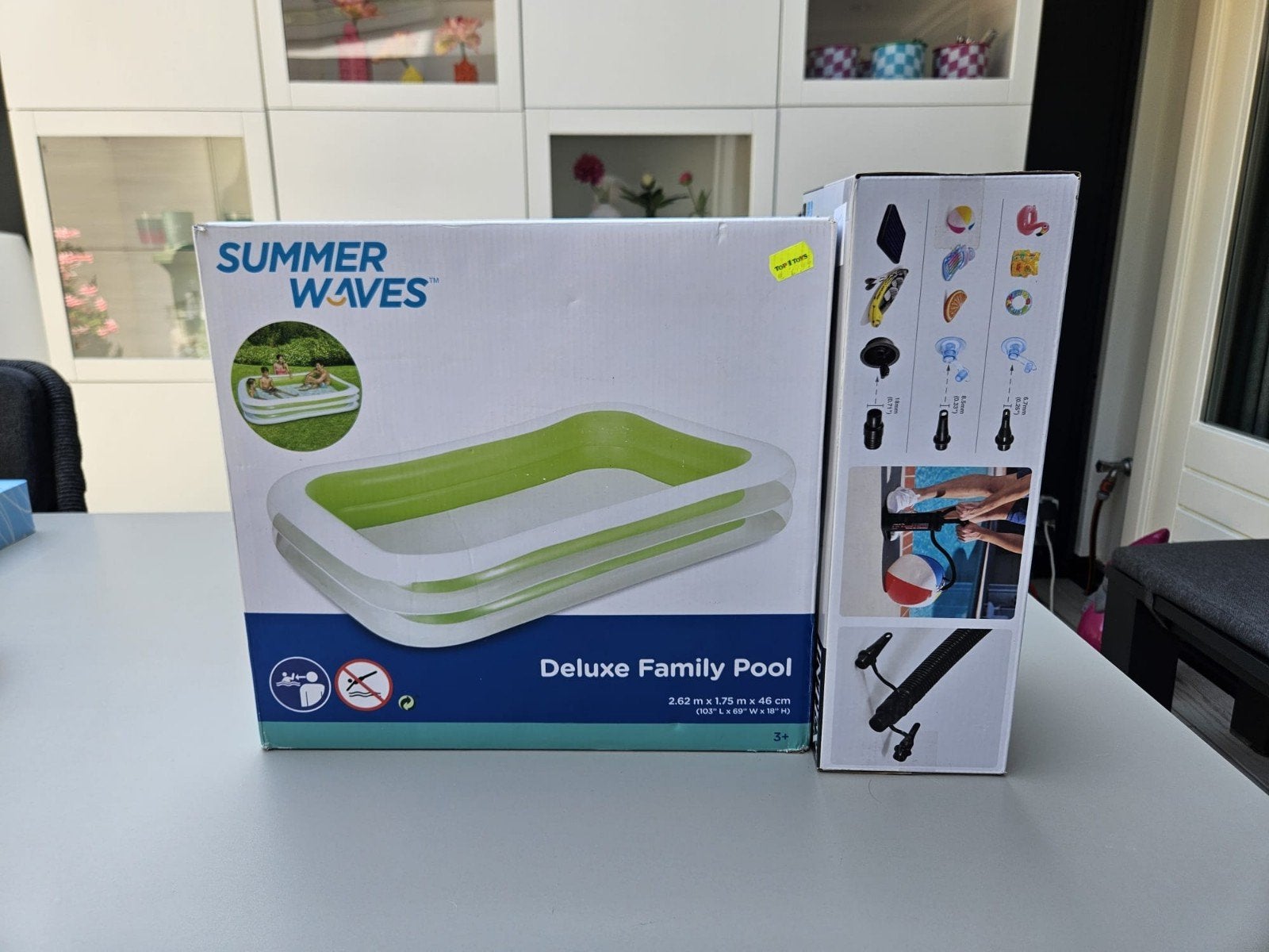 zwembad met Intex pomp en tegels, Nieuw, Ophalen of Verzenden, Opzetzwembad, 200 tot 400 cm
