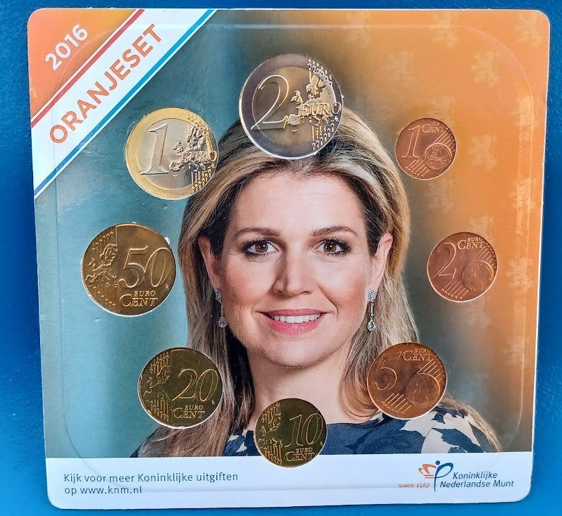 Oranjeset 2016 Euromunten - Nederland kleurt oranje, Verzenden, Koningin Beatrix, Euro's, Setje