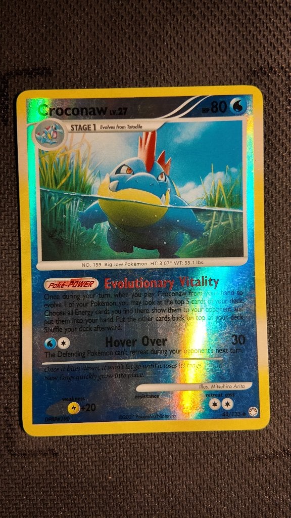 Croconaw 44 Mysterious Treasures | Pokemon kaart, Ophalen, Zo goed als nieuw, Losse kaart, Foil