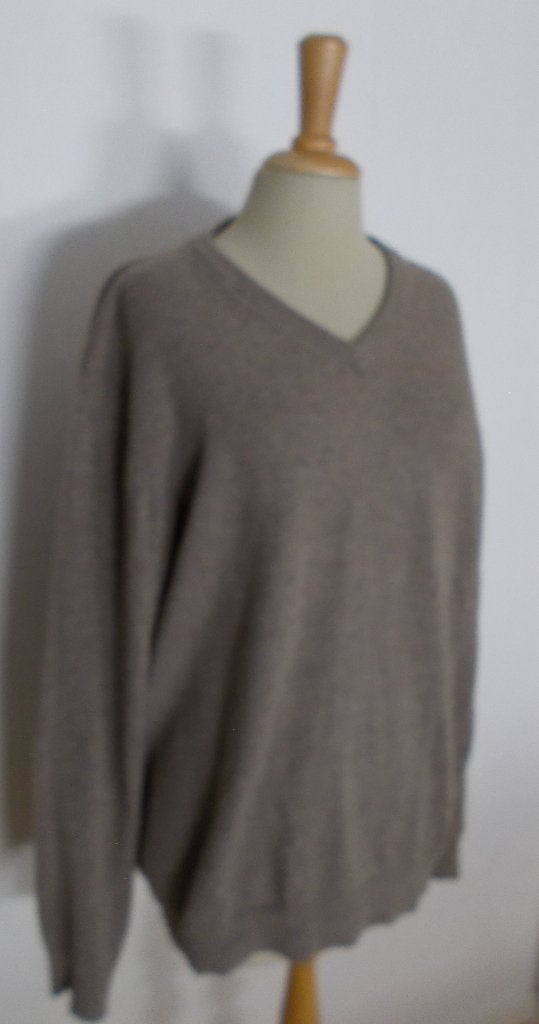 Mooie basic 80% wollen bruine trui! M, Kleding | Dames, Verzenden, Zo goed als nieuw, Maat 38/40 (M), Bruin