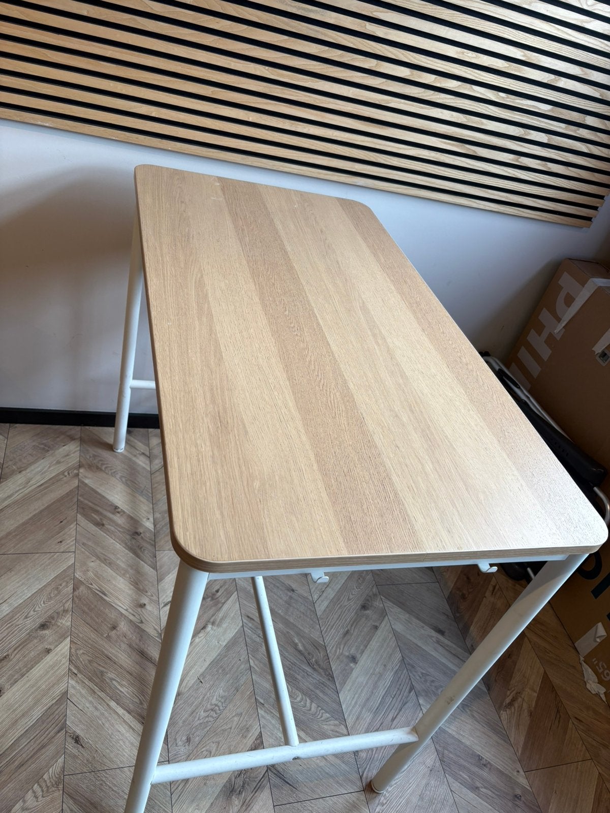 Hoge tafel te koop €125,-, Ophalen, 100 tot 150 cm, 50 tot 100 cm, Zo goed als nieuw